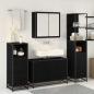 Preview: Badezimmermöbel-Set 4 stk. Schwarz Eichen-Optik 90 x 33 x 60 cm