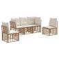 Preview: Outdoor-Sofagarnitur Natur Polyester