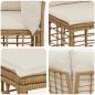 Preview: Outdoor-Sofagarnitur Natur Polyester