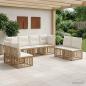 Preview: ARDEBO.de - Outdoor-Sofagarnitur Natur Polyester