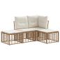 Preview: Outdoor-Sofagarnitur Natur Polyester