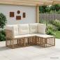 Preview: ARDEBO.de - Outdoor-Sofagarnitur Natur Polyester