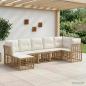 Preview: ARDEBO.de - Outdoor-Sofagarnitur Natur Polyester