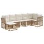 Preview: Outdoor-Sofagarnitur Natur Polyester
