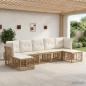 Preview: ARDEBO.de - Outdoor-Sofagarnitur Natur Polyester