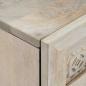 Preview: Sideboard 60 x 33 x 75 cm massives Mangoholz Weiß