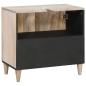 Preview: Badezimmerschrank Wandmontiert mit Tür Weiß 62 x 33 x 58 cm