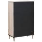 Preview: Highboard 60 x 33 x 100 cm Massivholz Mango Bleached White