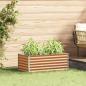 Preview: ARDEBO.de - Hochbeet Hellbraun 98 x 50 x 36 cm Verzinkter Stahl