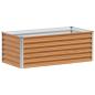 Preview: Hochbeet Hellbraun 98 x 50 x 36 cm Verzinkter Stahl