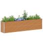 Preview: Hochbeet Hellbraun 290 x 50 x 68 cm Verzinkter Stahl