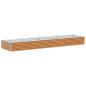 Preview: Hochbeet Hellbraun 390 x 100 x 36 cm Verzinkter Stahl