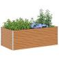 Preview: Hochbeet Hellbraun 195 x 100 x 68 cm Verzinkter Stahl