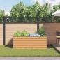 Preview: Hochbeet Hellbraun 195 x 100 x 68 cm Verzinkter Stahl