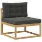 Preview: Outdoor Mittelsofa Polyester Weiß