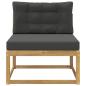 Preview: Outdoor Mittelsofa Polyester Weiß