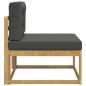 Preview: Outdoor Mittelsofa Polyester Weiß