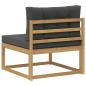 Preview: Outdoor Mittelsofa Polyester Weiß