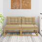 Preview: ARDEBO.de - 2 Stück Outdoor Mittelsofa Polyester Weiß