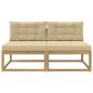 Preview: 2 Stück Outdoor Mittelsofa Polyester Weiß