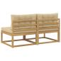 Preview: 2 Stück Outdoor Mittelsofa Polyester Weiß