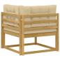 Preview: Outdoor Ecksofa Polyester Weiß
