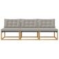 Preview: Outdoor Mittelsofa Massivholz Akazie Weiß