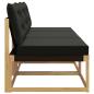 Preview: Outdoor Mittelsofa Massivholz Akazie Weiß