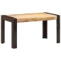 Preview: Esstisch 140x70x76 cm Raues Mango-Massivholz