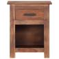 Preview: Nachttisch 40x30x50 cm Massivholz