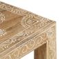 Preview: 2-tlg. Handbemaltes Beistelltisch-Set Massivholz Mango