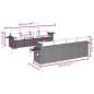 Preview: 9-tlg. Garten-Sofagarnitur mit Kissen Hellgrau Poly Rattan