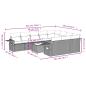 Preview: 11-tlg. Garten-Sofagarnitur mit Kissen Hellgrau Poly Rattan
