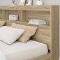 Preview: Bücherregal-Bett Sonoma-Eiche 180 x 200 cm Holzwerkstoff