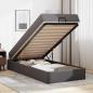Preview: Bettgestell mit Matratze Sonstiges 2 Stk. Grau PVC