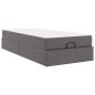 Preview: Bettgestell mit Matratze Sonstiges 2 Stk. Grau PVC