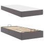 Preview: Bettgestell mit Matratze Sonstiges 2 Stk. Grau PVC