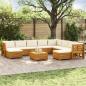 Preview: ARDEBO.de - 11 stk. Outdoor-Sofagarnitur Massivholz Akazie Braun