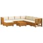 Preview: 9 stk. Outdoor-Sofagarnitur Massivholz Akazie Braun
