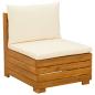 Preview: 9 stk. Outdoor-Sofagarnitur Massivholz Akazie Braun