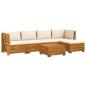 Preview: 6 stk. Outdoor-Sofagarnitur Massivholz Akazie Braun