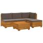 Preview: 5 stk. Outdoor-Sofagarnitur Massivholz Akazie Braun