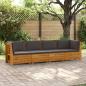 Preview: ARDEBO.de - 4 stk. Outdoor-Sofagarnitur Massivholz Akazie Braun