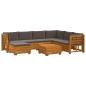 Preview: 8 stk. Outdoor-Sofagarnitur Massivholz Akazie Braun