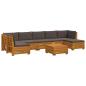 Preview: 8 stk. Outdoor-Sofagarnitur Massivholz Akazie Braun