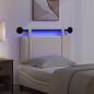 Preview: Hängendes Kopfteil Mit LED Licht Creme Stoff