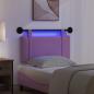 Preview: Hängendes Kopfteil Mit LED Licht Rosa Stoff