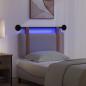 Preview: Hängendes Kopfteil Mit LED Licht Taupe Antikes PU