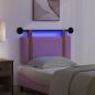 Preview: Hängendes Kopfteil Mit LED Licht Rosa Antikes PU