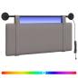 Preview: Hängendes Kopfteil Mit LED Licht Taupe Stoff